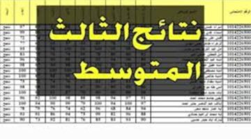 “epedu.gov.iq” لينك استخراج نتائج الثالث متوسط 2024 دور أول من موقع نتائجنا وملازمنا وعبر وزارة التربية العراقية بالرقم الامتحاني