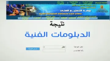 ألف مبروووك .. رابط نتيجة الدبلومات الفنية 2024 بوابة التعليم الفني برقم الجلوس والاسم