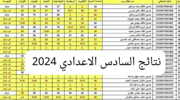 مبارك النجاح .. رابط نتائج السادس اعدادي 2024 pdf الدور الأول في جميع المحافظات عبر موقع epedu.gov.iq