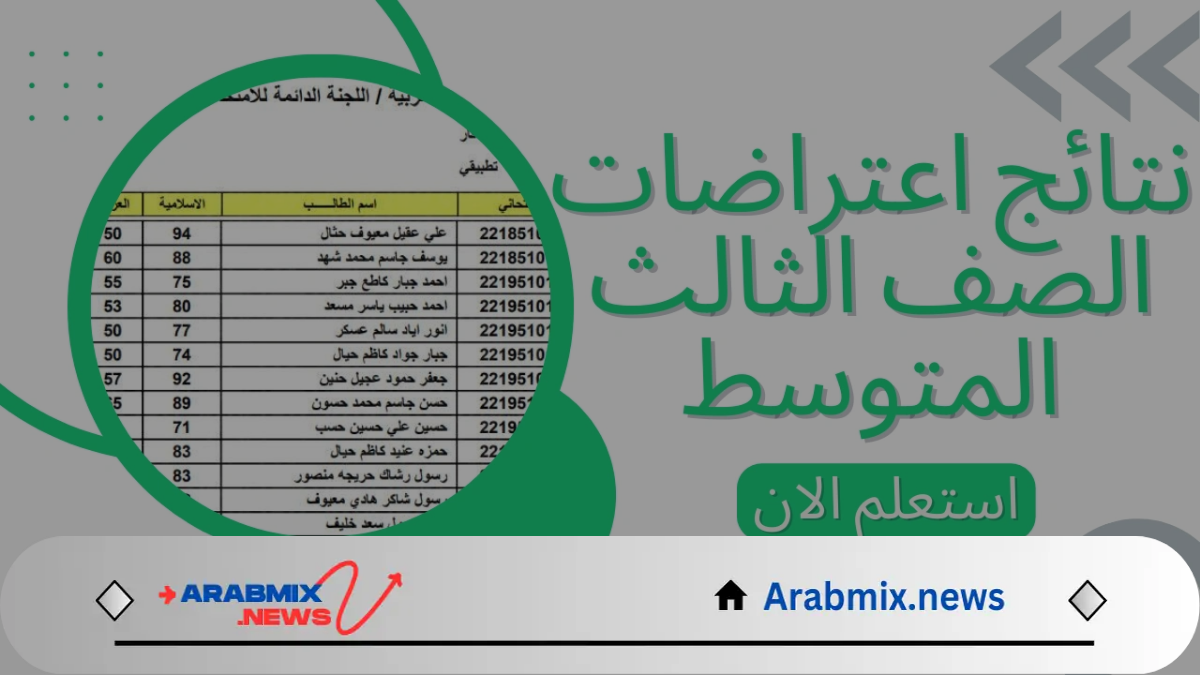 بالخطوات.. الاستعلام عن نتائج اعتراضات الثالث المتوسط 2024 عبر موقع الوزارة