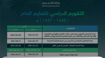 وزارة التعليم توضح كم يوم باقي على الدراسة 1446 عد تنازلي؟